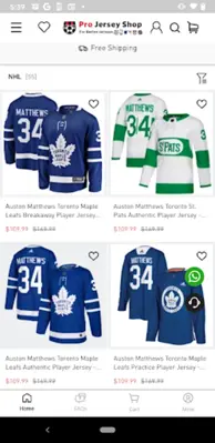 Projerseyshop android App screenshot 0