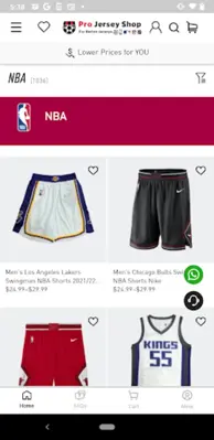 Projerseyshop android App screenshot 2